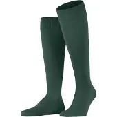 Falke ClimaWool Herren Kniestrümpfe, 43-44, Grün, Uni, Wolle