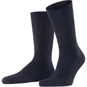 Falke Nelson Herren Bootsocken, 39-42, Blau, Uni, Schurwolle