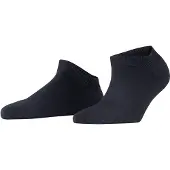 Falke ClimaWool Damen Sneakersocken, 41-42, Blau, Uni, Schurwolle