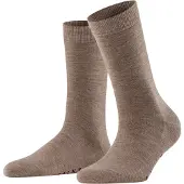 Falke Softmerino Damen Socken, 35-36, Braun, Uni, Schurwolle