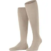 Falke ClimaWool Herren Kniestrümpfe, 39-40, Beige, Uni, Wolle
