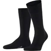 Falke Cool 24/7 Herren Socken, 39-40, Schwarz, Uni, Baumwolle
