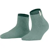 Falke Haussocken "Cosy Plush", Damen, Gr. 39-42, grün (austerity (7876)), Obermaterial: 65% Polyacryl PAN. 13% Polyamid PA. 12% Wolle WO. 8% Alpaka WP. 1% Elasthan EL., Socken Haussocken