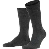 Falke Sensitive Berlin Herren Socken, 39-42, Grau, Uni, Schurwolle