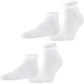 Falke Socken Happy Sneaker Herren White (2er-Pack)-Schuhgröße 43 - 46