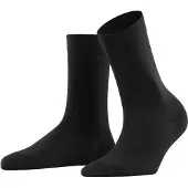 Falke Cotton Touch Damen Socken, 35-38, Schwarz, Uni, Baumwolle