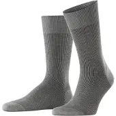 Falke Socken "Fine Shadow", Herren, Gr. 45-46, 3166, steel meliert, Obermaterial: 80% Baumwolle, 20% Polyamid, gestreift, Socken Socken, mit feiner, zweifarbiger Struktur, aus merzerisierter Baumwolle