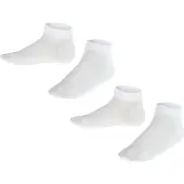 Falke Happy 2-Pack Kinder Sneakersocken, 23-26, Mehrfarbig, Uni, Baumwolle