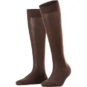 Falke Kniestrümpfe "Sensitive London", Kinder, Gr. 35-38, braun (schwarz braun (5233)), Obermaterial: 96% Baumwolle CO. 2% Elasthan EL. 2% Polyamid PA., glatt, Socken Kniestrümpfe