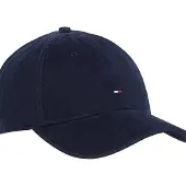 Tommy Hilfiger Baseball Cap "TH FLAG '85 SOFT 6 PANEL CAP", blau (space blau), Baumwolle, Caps Baseball Cap, mit Logostickerei größenverstellbar Unisex