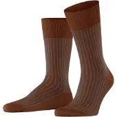 Falke Herren Socken Oxford Stripe 13379-5035 47-48 - terracotta (5035) - 47-48