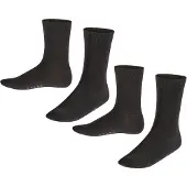 Falke Happy 2-Pack Kinder Socken, 27-30, Mehrfarbig, Uni, Baumwolle