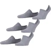 Falke Cool Kick 3-Pack Unisex Füßlinge, 35-36, Grau, Uni
