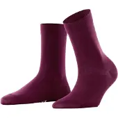 Falke Cotton Touch Damen Socken, 35-38, Rot, Uni, Baumwolle