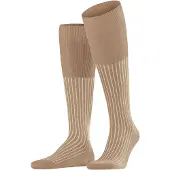 Falke Socken Herren Oxford Stripe Kneehigh Camel-Schuhgröße 41 - 42