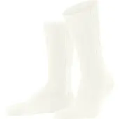 Falke Lhasa Rib Herren Socken, 47-50, Weiß, Uni, Wolle