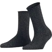 Falke Shiny Damen Socken, 35-38, Blau, Uni