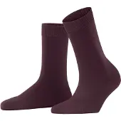 Falke ClimaWool Damen Socken, 37-38, Rot, Uni, Schurwolle