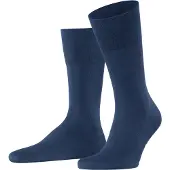 Falke Tiago Herren Socken, 47-48, Blau, Uni, Baumwolle