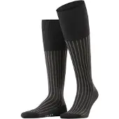 Falke Shadow Herren Kniestrümpfe, 41-42, Grau, Rippe, Baumwolle