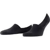 Falke Step High Cut Herren Füßlinge, 47-50, Schwarz, Uni, Baumwolle