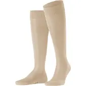 Falke Tiago Herren Kniestrümpfe, 41-42, Beige, Uni, Baumwolle