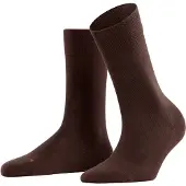 Falke Sensitive London Damen Socken, 35-38, Braun, Uni, Baumwolle