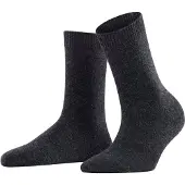 Falke Cosy Wool Damen Socken, 39-42, Grau, Uni, Wolle