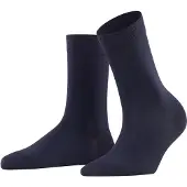 Falke Cotton Touch Damen Socken, 35-38, Blau, Uni, Baumwolle