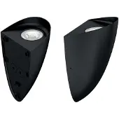 Elstead Lighting Wandleuchte VENDELA LED 8W IP65 Aluminium schwarz, Polycarbonatglas H:20.2cm Ø12.1cm dimmbar