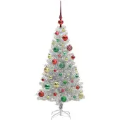 vidaXL Weihnachtsbaum Silber 120 cm PET