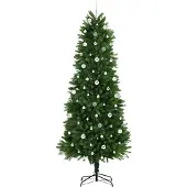 vidaXL Weihnachtsbaum mit 300 LEDs mit Ständer Grün 240 cm PE