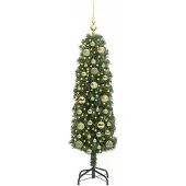 vidaXL Künstlicher Weihnachtsbaum mit 150 LEDs mit Ständer Grün 150 cm