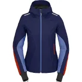 Spidi Armor Light Damen Motorrad Hoodie, dunkelblau/hellblau/rot, L