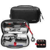 Tomtoc Electronic Organizer Zubehör Tech Pouch Wasserabweisend Schwarz