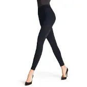Falke Seamless Shaping Damen Leggings, XS, Blau, Uni,Struktur