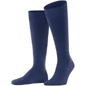 Falke Ultra Energizing Herren Kniestrümpfe, 45-46, Blau, Uni, Baumwolle