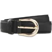 BOSS Ledergürtel "Carol-St-G Sz25", Damen, Gr. 85, schwarz (schwarz 001), Leder, unifarben, Gürtel Ledergürtel, in Italien gefertigt