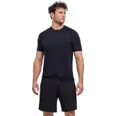 Falke Herren Training T-Shirt, XL-XXL, Schwarz, Struktur