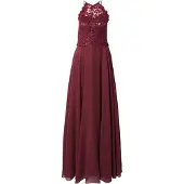 Vera Mont Abendkleid "Abendkleid rückenfrei", Damen, Gr. 32, EURO, rot (deep dahlia), Obermaterial: 100% Polyester PES., Kleider Abendkleid