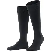 Falke Ultra Energizing Herren Kniestrümpfe, 39-40, Schwarz, Uni, Baumwolle