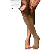 Falke No. 6 Finest Merino & Silk Herren Kniestrümpfe, 39-40, Braun, Uni, Wolle