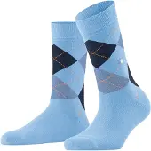 Burlington Socken "Queen", Damen, Gr. 41-45, blau (light blau (6541)), Obermaterial: 67% Baumwolle CO. 33% Polyamid PA., glatt, Socken Socken