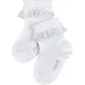 Falke Romantic Lace Babys Socken, 80-92, Weiß, Uni, Baumwolle
