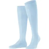 Falke Tiago Herren Kniestrümpfe, 39-40, Blau, Uni, Baumwolle