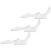Falke Step Medium Cut 3-Pack Herren Füßlinge, 41-42, Weiß, Uni, Baumwolle