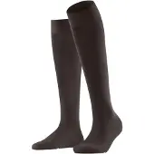 Falke Vitalizer Damen Kniestrümpfe, 35-36, Braun, Uni, Baumwolle
