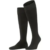 Falke Energizing Wool Herren Kniestrümpfe, 41-42, Braun, Uni, Schurwolle