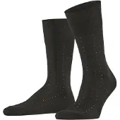 Falke Tiago Dotted Line Herren Socken, 45-46, Braun, Punkte, Baumwolle