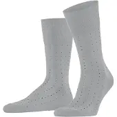 Falke Tiago Dotted Line Herren Socken, 41-42, Grau, Punkte, Baumwolle